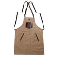 [RM] Kitchen For Pros Chef Apron - High Quality Aprons with Real Leather - A Must Have for Your BBQ Tools (Camel)