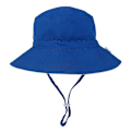 Miniatyrbild 2 av 5: Sommar Solhatt för Baby 0-8 År Flickor Pojkar Utomhus UV-skydd Strandhatt Simhattar Bred Brim Barn Hinkhatt Royal blue Large