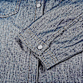 Miniatyrbilde 4 av 5: Mote dame fritid 3/4 erme knapp ned crop jean topp knute knyte denim skjorte jakke Blue M