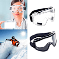 Miniatyrbillede 2 af 4: Sikkerhedsbriller Ski Snowboard Motorcykel Briller Øjenbeskyttelse Arbejde Laboratorium Transparent