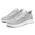 Miniatyrbild 2 av 5: Herr Mesh Tyg Sneakers Lätta Bekväma Löparskor För Vandring Grey 47