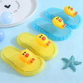 Miniatyrbillede 2 af 5: Nye Mode Hjemmesko Tegneserie Led Flip Flops Søde Sko Skridsikre Børnesko Unisex Yellow-Duck 28-29