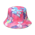 Miniatyrbillede 5 af 5: 3D Bucket Hat Sammenfoldelig Bredskygget Solhat Farvetryk Letvægt A I 56 58cm