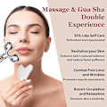 Miniatyrbild 2 av 5: Gua Sha och Ansiktsroller Set i Rostfritt Stål, Gua Sha Ansiktsverktyg, Ansiktsmassage