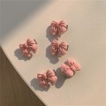 Miniatyrbilde 5 av 5: 5 stk. Søte Hårspenner for Jenter Bowkont Fersken Kamelia Hjerte Dekor Spenne for Kvinner Jenter Bursdagsgaver Peach Heart