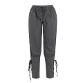 Miniatyrbillede 1 af 5: Middelalderbukser Vikingekostume til mænd Kvinder Piratbukser Snørebukser Renaissance Bukser Pirat Brun Sort Plus Size Halloween gray XL
