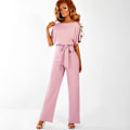 Miniatyrbilde 1 av 5: Dame Jumpsuit Casual Vide Ben Dame Aftenfest Lang Playsuit Pink L