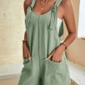 Miniatyrbilde 5 av 5: Polyester ensfargede overalls lettvekts kul stil rette ben løse allsidige jumpsuit Pink S