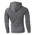 Miniatyrbilde 2 av 3: Herre Tykk Hettegenser Hettegenser Pullover Genser Vinter Varm Genser Topper Dark Gray M