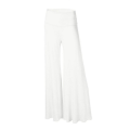 Miniatyrbild 1 av 2: Dam Wide Leg Palazzo Lounge Byxor Lättvikt Lös Bekväm Casual Pyjamasbyxa White S