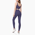Miniatyrbild 1 av 5: Mjukt Yoga Set Dam Sportkläder Träningsdräkter Utan Sömmar Fram Yoga Kläder Gym Set Sportkläder Purple set 2 M