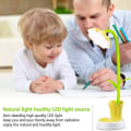 Miniatyrbillede 2 af 2: Skrivebordslampe til børn LED øjenbeskyttelseslampe dæmpbar sengelampe Yellow