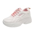 Miniatyrbilde 1 av 5: Tykk Såle Sportssko Dame Koreansk Stil Retro Plattform Snøresko Egnet For Ulike Anledninger Pink 38
