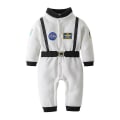 Miniatyrbild 2 av 4: Astronautdräkt Rymddräkt Rompers För Spädbarn Pojkar Småbarn Spädbarn Halloween Jul Fest Cosplay Maskeraddräkt 100(2-3T) white