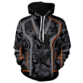 Miniatyrbild 1 av 2: Avengers Infinity War Iron Man Tony Stark Hoodie Tröja Huvtröja Black Grey L