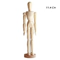 Miniatyrbillede 1 af 5: Skitserende Kunstner Bevægelige Lemmer Mandlig Træfigur Model Dukke Legetøj Skitse Mannequin Dukke 11.4 Cm