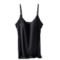 Miniatyrbilde 1 av 5: Gravide Kvinner Ammeundertøy Camisole Maternity Justerbare Stropper Innebygd Pad Vest Topp Underskjorte Loungewear Black M