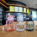 Miniatyrbilde 2 av 5: 400ml Mini Drikkeflaske BPA-fri Plast Vannkopp Bærbar Gjenbrukbar Flip Top Sportsflasker For Utendørs Camping Red 400ML