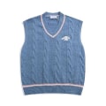 Miniatyrbilde 4 av 4: Tegneserie Strikket Genser Kawaii Sanrio Cinnamoroll Genser Vest Løs Casual Brodert Genser Høst Vinter Topp Bursdagsgave S 40-45KG Cinnamoroll-4