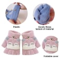 Miniatyrbilde 3 av 5: Tegneserie Cabriolet Flip Top Hansker Småbarn Barn Vinter For 3-8 År Gammel style 1
