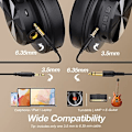 Miniatyrbild 3 av 5: A70 Bluetooth Over Ear Hörlurar, Trådlösa Hörlurar Hi-Res svart