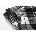 Miniatyrbilde 3 av 6: Dame Høy Elastisk Midje Maxi Skjørt A-linje Rutete Vinter Varm Flare Lang Skjørt L Mid-calf Black*white X-Large