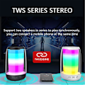 Miniatyrbild 2 av 3: Pulse 4 LED Trådlös Bluetooth Högtalare Stereo Bas Handsfree Med Färgglatt Ljus White