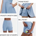 Pikkukuva 2 / 3: Tennismekot Golfmekot Sisäänrakennetuilla Shortseilla light blue xl