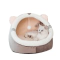 Miniatyrbilde 1 av 4: Kattesenger for innekatter eller små hunder, maskinvaskbare kattesenger khaki 36*35*36cm