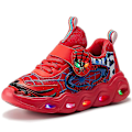 Miniatyrbillede 1 af 4: Drenge LED Blinkende Casual Sports Lette Sko Red 27