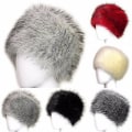 Miniatyrbillede 3 af 5: Kvinder Fluffy Faux Fur Russisk Hue Dame Tyk Fluffy Ski Huer Vinter Varme Huer Dark Gray