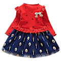 Pikkukuva 1 / 2: Lasten Tyttöjen Pitkähihainen Tutu Tylli Mekko Juhlat Syntymäpäivä Prinsessa Mekot Red 7-8 Years