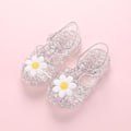 Miniatyrbillede 2 af 5: Nye sommerbørns Jelly Princess sandaler søde blomster børnesandaler piger småbørn baby åndbare hule sko W Size 29