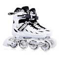 Pikkukuva 1 / 5: Säädettävät Inline-rullaluistimet täysin valaistuilla pyörillä lapsille ja aikuisille sisä- ja ulkokäyttöön White 37-41 size