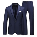 Miniatyrbillede 1 af 2: Herrejakkesæt Business Casual Jakkesætsbukser Blazer Bryllupsfest Festligt Tøj XXL