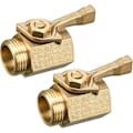 Miniatyrbillede 1 af 5: Kraftig Messing Havevandslange Afspærringsventil, 3/4 Tomme, 2 stk. guld