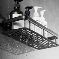Miniatyrbild 3 av 5: Självhäftande Duschorganiserare Badrumshylla För Köksförvaring Nej Black