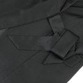Pikkukuva 4 / 4: Naisten Vyöllinen Virallinen Bleiseri Tyylikäs Slim Fit Musta Toimistoneiti Takki Black M