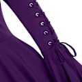 Miniatyrbillede 3 af 5: Gotisk Hætte Cape Frakke til Kvinder, Uregelmæssig Langærmet Jakke Purple XL