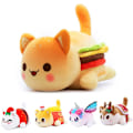 Miniatyrbild 1 av 3: Meows Aphmau Plyschdocka Mee Meow Leksak Cola Pommes Frites Hamburgare Bröd Enhörning Ren Mat Katt Gosedjur Kudde Gåvor moon cat