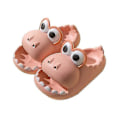 Pikkukuva 1 / 2: Lasten dinosaurus kotitossut, pehmeäpohjaiset varpaat peittävät hengittävät tossut pink 30-31