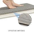 Pikkukuva 2 / 3: Liukumaton kylpyhuonematto vedenpitävä PVC-lattiamatto kylpyammeeseen ja WC:hen Beige