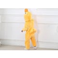 Miniatyrbillede 4 af 5: Unisex Dyrekostume Vinter Efterår Flanel Hætte Jumpsuit Duck 70