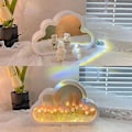 Miniatyrbilde 2 av 4: DIY Tulip Nattlampe, Sky Tulip Speil Nattlampe, Simuleringsblomst Bordlampe Purple