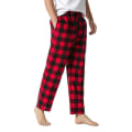 Miniatyrbilde 2 av 4: Bomullsvevde pyjamasbukser for menn, rutete lette lounge-sovebukser COLOR 3 S