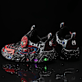 Miniatyrbild 4 av 4: Pojkar Led Flash Light Casual Sports Lätta Skor Black 28