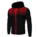 Miniatyrbilde 1 av 2: Herre Sport Zip Up Hettegenser Hettegenser Genser Yttertøy Jakke Frakk Black M