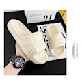 Miniatyrbild 2 av 4: Sandaler med platt sula, tofflor för stranden, unisex Beige 40-41