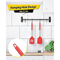 Miniatyrbild 4 av 5: 2-pack silikon stekspade, non-stick slitsad köksspatel, hög värmebeständig BPA-fria köksredskap, idealisk köksutrustning för fisk, ägg, pannkakor red