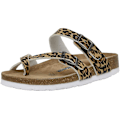 Miniatyrbilde 1 av 5: Sandaler med sklisikker såle for kvinner, korkfotseng, justerbare Leopard 40